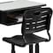 Flash Furniture 31.5 H, 23.625 W X Laminate, Steel, Grey 3-YU-YCX-046-09010-GG - alternate 6